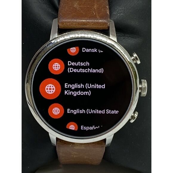 Fossil GEN 4 FTW6011 Women's Brown Leather Digital Dial Hybrid Smartwatch BS258 - Picture 2 of 12